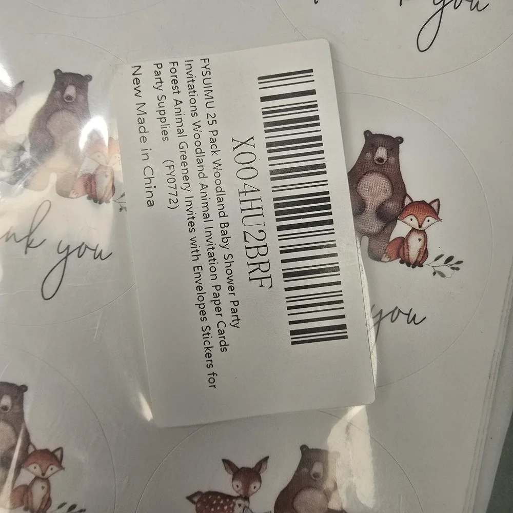Baby Shower Invitation Cards with Woodland Animals 5
